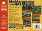 Madden Football 64 Box Art Back